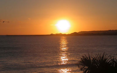 Sunset over Jersey